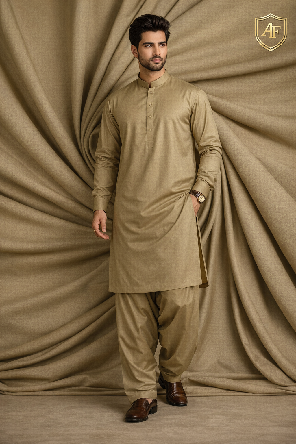 AF Wash & Wear – Silver Quality - Olive Beige