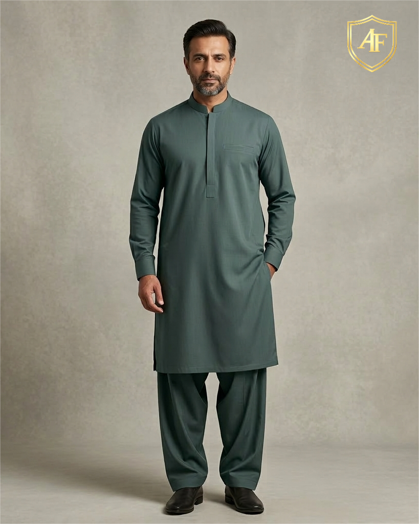 AF Cotton – Silver Quality - Deep Sage Green